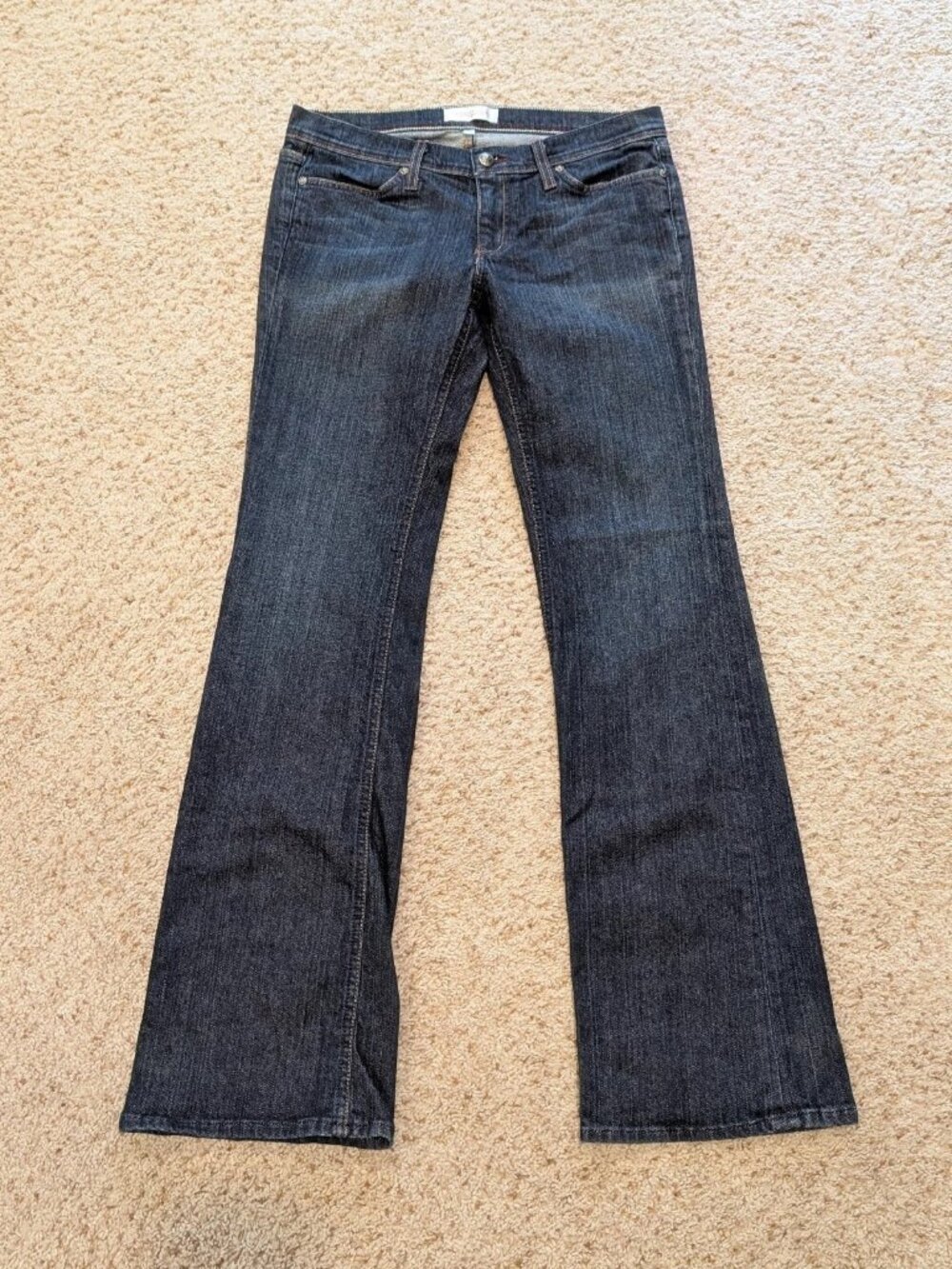 Habitual Jeans Womens Size 30 Bootcut Stretch Blue Denim Made in USA Dark Wash